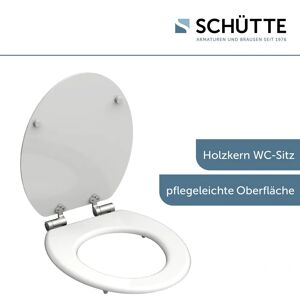 SCHÜTTE Weiß WC-Sitz - Soft Close - Holzkerne SCHÜTTE Weiß WC-Sitz - Soft Close - Holzkerne