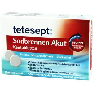 Merz Consumer Care GmbH Tetesept Sodbrennen Akut Kautabletten - Antacid Tablets Merz Consumer Care GmbH Tetesept Sodbrennen Akut Kautabletten - Antacid Tablets