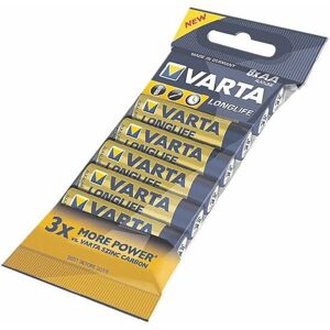 Varta Longlife AAA (LR03) alkaline batteries pack of 6 Varta Longlife AAA (LR03) alkaline batteries pack of 6
