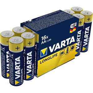 Varta Longlife AA - Longlife Batteries - Pack of 16 Varta Longlife AA - Longlife Batteries - Pack of 16