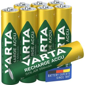 Varta Batterie AAA Rechargeable Pack de 8 - Publicité Varta Batterie AAA Rechargeable Pack de 8 - Publicité