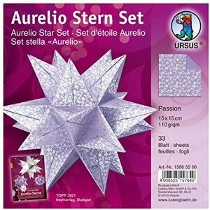 URSUS 15865500 art paper - 33 sheets of decorative paper for star decoration URSUS 15865500 art paper - 33 sheets of decorative paper for star decoration
