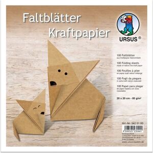 Ursus Kraft Papper Ark - Brun - 80 g/m² - 100 ark Ursus Kraft Papper Ark - Brun - 80 g/m² - 100 ark