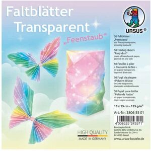 URSUS Bastelspielzeug - Transparentpapier-Faltblätter URSUS Bastelspielzeug - Transparentpapier-Faltblätter