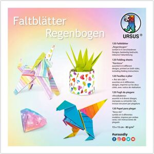 Ursus Regenbogen Origami Papier - 15x15 cm 120 Blatt Ursus Regenbogen Origami Papier - 15x15 cm 120 Blatt