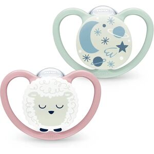 Sucettes Space Night NUK - Phosphorescentes 0-6m - Publicité Sucettes Space Night NUK - Phosphorescentes 0-6m - Publicité