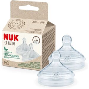 NUK Large BPA-Free Silicone Baby Bottle Teat - Pack of 2 NUK Large BPA-Free Silicone Baby Bottle Teat - Pack of 2