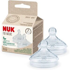NUK for Nature Baby Bottle Teat - BPA-Free Silicone - Pack of 2 NUK for Nature Baby Bottle Teat - BPA-Free Silicone - Pack of 2