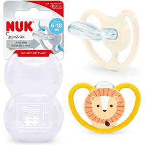 Chupeta Nuk Space - Leão/Sol Silicone 2 unidades Chupeta Nuk Space - Leão/Sol Silicone 2 unidades