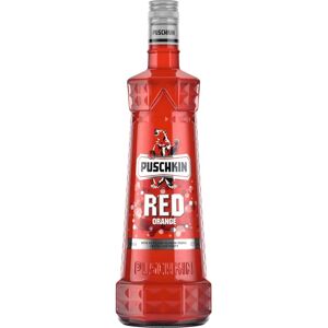 Puschkin Orange Rouge 1L Vodka - Publicité Puschkin Orange Rouge 1L Vodka - Publicité