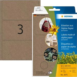 Herma 2075 Brown Self-Adhesive Labels - Labels Herma 2075 Brown Self-Adhesive Labels - Labels