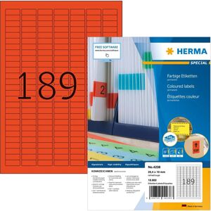 Herma 4238 Red Self-Adhesive Labels - Self-adhesive labels Herma 4238 Red Self-Adhesive Labels - Self-adhesive labels