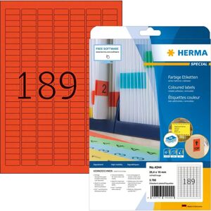 HERMA 4244 Rode Zelfklevende Labels - Printerlabels HERMA 4244 Rode Zelfklevende Labels - Printerlabels
