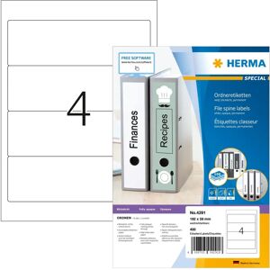 Herma Model 4291 - Opaque File Spine Labels - Self-Adhesive Herma Model 4291 - Opaque File Spine Labels - Self-Adhesive