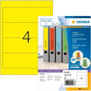 Herma 4296 Yellow Printer Labels - Printer Labels Herma 4296 Yellow Printer Labels - Printer Labels