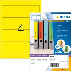 Herma 4296 Yellow Printer Labels - Printer Labels Herma 4296 Yellow Printer Labels - Printer Labels