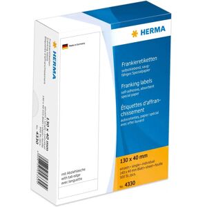 Herma White Rectangle Self-Adhesive Labels - 500 pcs - Label Herma White Rectangle Self-Adhesive Labels - 500 pcs - Label