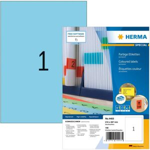 Herma Model 4403 Blue Self-Adhesive Labels - Self-adhesive labels Herma Model 4403 Blue Self-Adhesive Labels - Self-adhesive labels