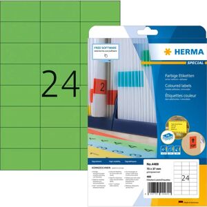 Herma 4469 groene verwijderbare labels - printer label Herma 4469 groene verwijderbare labels - printer label