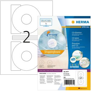 Herma 4471 White Round Permanent Label Sheets - Label Type Herma 4471 White Round Permanent Label Sheets - Label Type