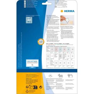 Herma 4512 Self-Adhesive Labels - Rounded Rectangle Red - 540 pcs Herma 4512 Self-Adhesive Labels - Rounded Rectangle Red - 540 pcs