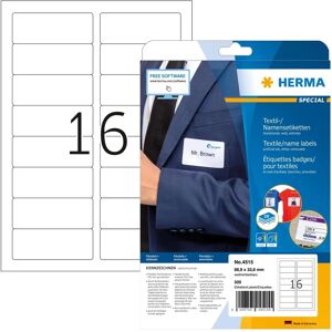 Herma 4515 White Self-Adhesive Labels - 88.9x33.8mm - 320 pcs Herma 4515 White Self-Adhesive Labels - 88.9x33.8mm - 320 pcs