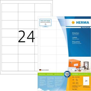 Herma 4614 White Self-Adhesive Printer Labels - Printer Label Herma 4614 White Self-Adhesive Printer Labels - Printer Label