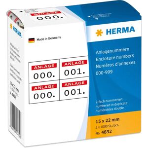 Herma 4832 Red Number Labels - Labels Herma 4832 Red Number Labels - Labels