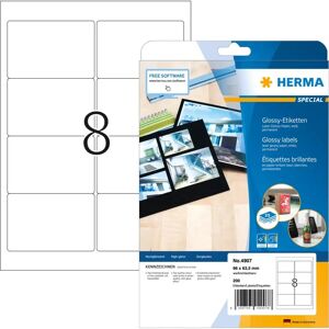 Herma White Glossy Laser Labels - Labels Herma White Glossy Laser Labels - Labels