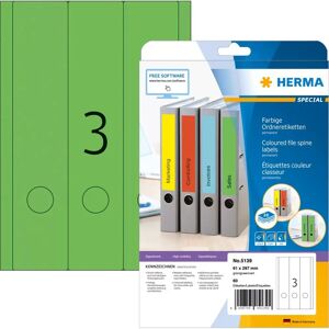 Herma Green A4 Labels for Files - Self-Adhesive, 20 pcs Herma Green A4 Labels for Files - Self-Adhesive, 20 pcs