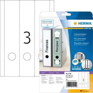 Herma Weiße Ordneretiketten 59x297mm - Etikett Herma Weiße Ordneretiketten 59x297mm - Etikett