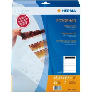 Herma 7761 Negatiivien säilytyssivut - 7x5 Läpinäkyvät Herma 7761 Negatiivien säilytyssivut - 7x5 Läpinäkyvät