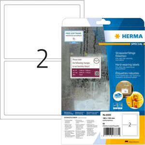 Herma 8333 Weatherproof Self-Adhesive Printer Label - 50 Sheets Herma 8333 Weatherproof Self-Adhesive Printer Label - 50 Sheets