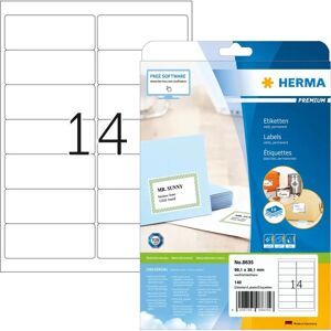 Herma 8635 Címkézett - Prémium Fehér, A4, 10 db Herma 8635 Címkézett - Prémium Fehér, A4, 10 db