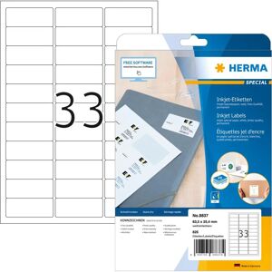 Herma 8837 Etiquetas para Impressoras Brancas - Auto-adesivas A4 825 Etiquetas Herma 8837 Etiquetas para Impressoras Brancas - Auto-adesivas A4 825 Etiquetas