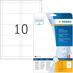 Herma 9011 Printer Labels - Non-Adhesive, A4 Sheets Herma 9011 Printer Labels - Non-Adhesive, A4 Sheets