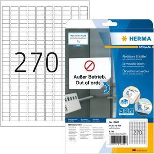 Herma 10000 White Removable Labels - Printer Label Herma 10000 White Removable Labels - Printer Label