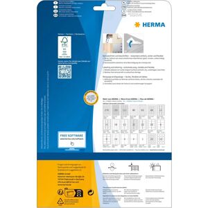 Herma 10015 White Rounded Rectangle Self-Adhesive Labels - Self-adhesive labels Herma 10015 White Rounded Rectangle Self-Adhesive Labels - Self-adhesive labels