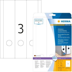 Herma A4 Removable File Spine Labels - 25 Pack Herma A4 Removable File Spine Labels - 25 Pack