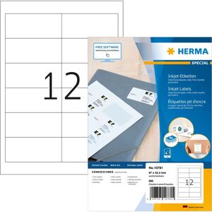 Herma 10781 étiquette d'imprimante - Blanc - Étiquette d'imprimante - Publicité Herma 10781 étiquette d'imprimante - Blanc - Étiquette d'imprimante - Publicité
