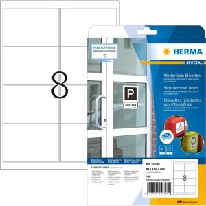 Herma 10795 Öntapadós címke - Időjárásálló, laser-kompatibilis Herma 10795 Öntapadós címke - Időjárásálló, laser-kompatibilis