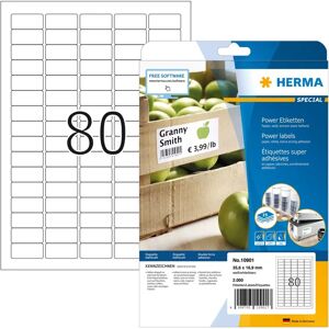 Herma 10901 Étiquettes Power - Auto-adhésives, 35,6x16,9mm - Publicité Herma 10901 Étiquettes Power - Auto-adhésives, 35,6x16,9mm - Publicité