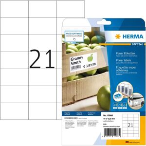 Herma Weiße Power-Etiketten - Drucketiketten, 25 Stk, A4 Herma Weiße Power-Etiketten - Drucketiketten, 25 Stk, A4