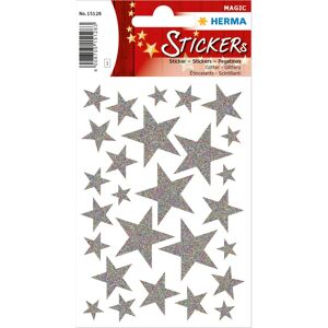 Herma 15128 Silber Permanente Dekorative Sticker - Folie 27 Stk Herma 15128 Silber Permanente Dekorative Sticker - Folie 27 Stk