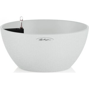 LECHUZA CUBETO Steen 30 Binnen/buiten Pot - Gerecycled Kunststof Kwarts - Wit LECHUZA CUBETO Steen 30 Binnen/buiten Pot - Gerecycled Kunststof Kwarts - Wit