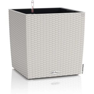 Pot LECHUZA Cube Cottage - Gris Clair - Intérieur/Extérieur - 40cm - Publicité Pot LECHUZA Cube Cottage - Gris Clair - Intérieur/Extérieur - 40cm - Publicité