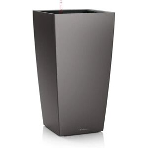 LECHUZA CUBICO 30 Charcoal Metallic Planter - Self-watering, 30cm LECHUZA CUBICO 30 Charcoal Metallic Planter - Self-watering, 30cm