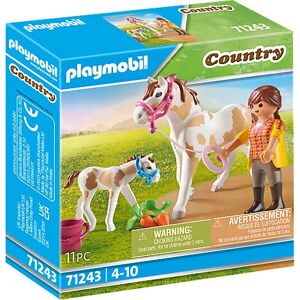 Playmobil Caballo con Potro - Figura de Juguete 71243 Playmobil Caballo con Potro - Figura de Juguete 71243