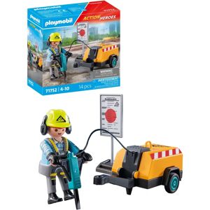 Playmobil Set - Eroe d'Azione Operaio Edile Playmobil Set - Eroe d'Azione Operaio Edile