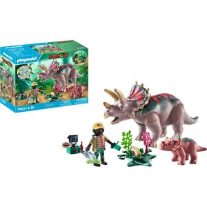 Playmobil Famiglia Triceratops - Set di Dinosauri Playmobil Famiglia Triceratops - Set di Dinosauri